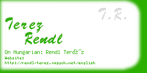 terez rendl business card
